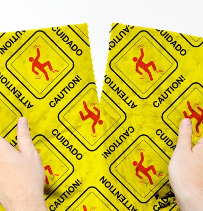 Hi-Vis Universal Premium Absorbent Pads – 16"x18" (100-Pack) | Heavy-Duty Spill Control with Caution Warning