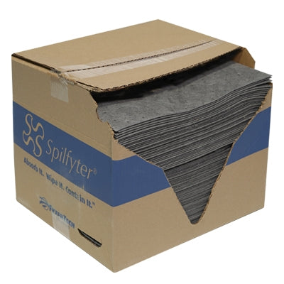 Universal Single-Ply Heavy Absorbent Pads – 16"x18", 100-Pack | Industrial Spilfyter Sorbents