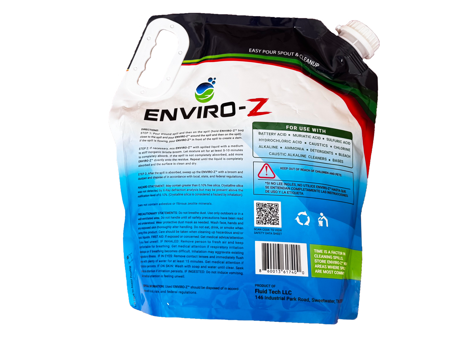Enviro-Z® 10 lb. Spout Bag   Rapid Response Chemical Spill Absorbent